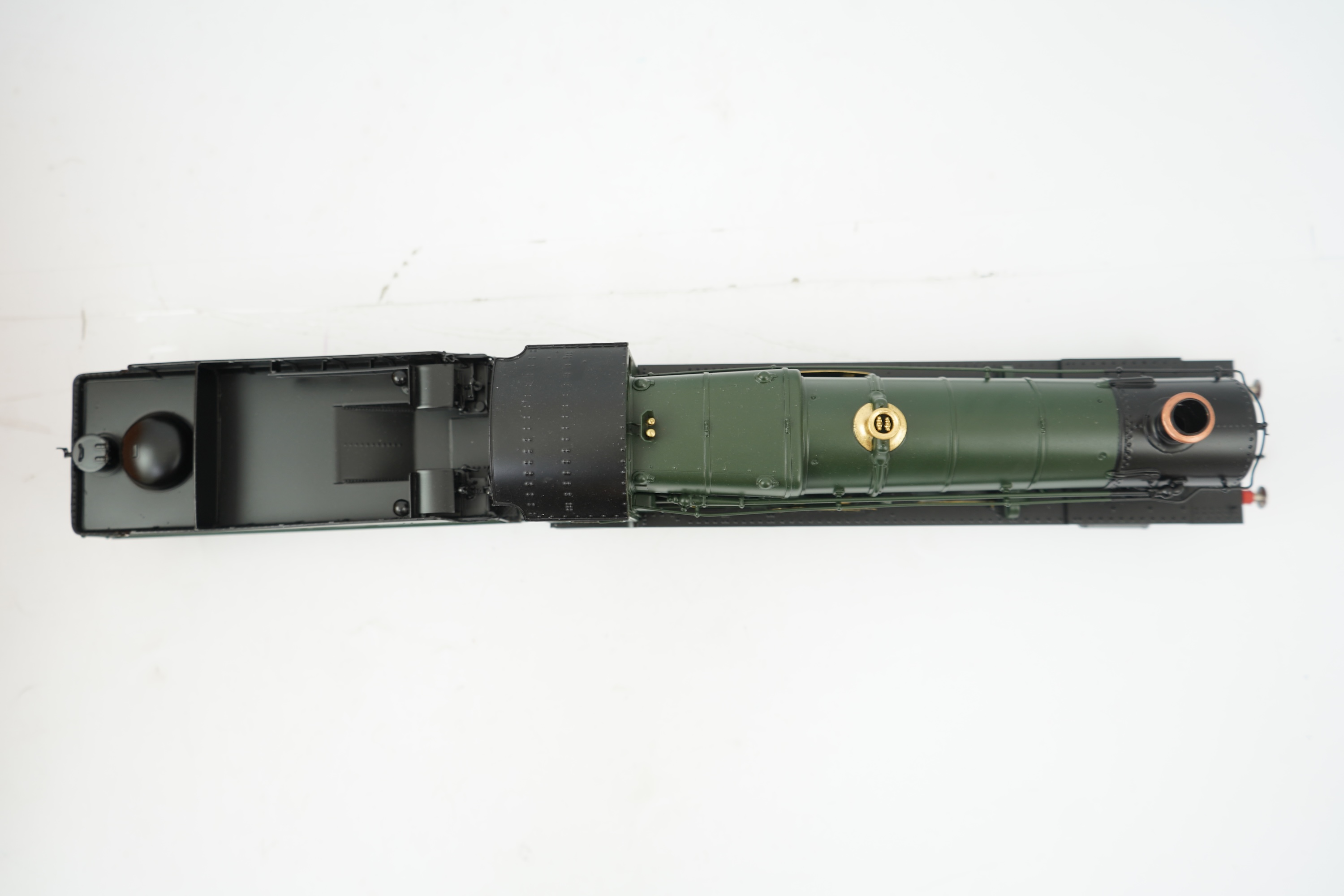 An 0 gauge Finescale Brass (by SanCheng, China) model of GWR Grange Class, Woolston Grange, 6858, 4-6-0 tender locomotive, powered for two rail operation, with original box.